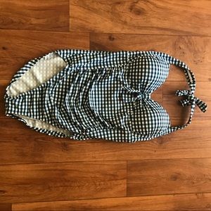 Merona Swim - Blue Checkered Retro One Piece Swimsuit Merona Swim - Blue Checkered Retro One Piece Swimsuit